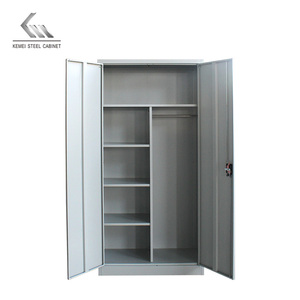 <span class=keywords><strong>Armoire</strong></span> de rangement en acier à 2 portes avec tiroir, pour école, maison, salle de sport - Product Image 1