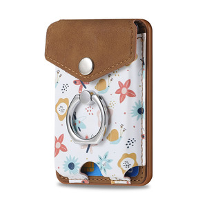 Cartera de Negocios de PU de Color Sólido con Cremallera, Tarjetero y Soporte para Anillo, Accesorios para Funda de Teléfono Móvil, ¡Venta Caliente! - Product Image 3