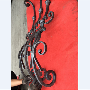 Balustre carré en fer forgé de 9/16 po pour intérieur, avec panier, marteau d'<span class=keywords><strong>escalier</strong></span> intérieur martelé pour la décoration de rampes en <span class=keywords><strong>bois</strong></span> - Vente en gros - Product Image 3