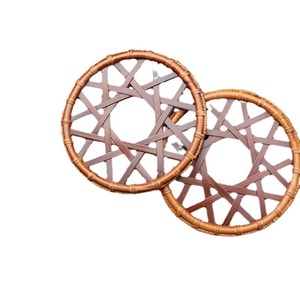 Handmade Bamboo <b>Teapot</b> Mat Round 15cm Heat Insulation Pad Traditional Chinese Tea <b>Set</b> Accessory - Product Image 5