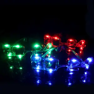 2024 Anzahl LED-Leucht gläser Leuchten Gläser Neujahr Leuchtende LED-Brillen für Party bedarf