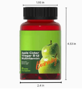 Vente en gros de gommes au vinaigre de cidre de pomme très vendues, complément alimentaire, vitamine B9 <span class=keywords><strong>B12</strong></span>, <span class=keywords><strong>dosage</strong></span> minéral sous forme de bonbons - Product Image 1
