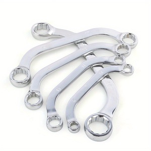 Double Ended S-style Plum Blossom Curved Combination Wrench 12 Angle Labor-saving U-style <strong>C</strong>-style Double Headed <strong>Spanner</strong> 5pcs <strong>Set</strong> - Product Image 4