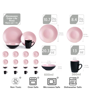 September Promotion Round Kitchen Plate <b>Set</b> Coffee <b>Cup</b> <b>Set</b> Elegant and High End Microwave Safe Tableware <b>Set</b> - Product Image 6