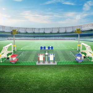 Moc4171 Sân Bóng Đá 397Pcs Gạch Thành Phố Loạt Thể Thao Cảnh Trận Đua Mô Hình Lắp Ráp Thu Thập Xây Dựng Khối Trẻ Em Quà Tặng Đồ Chơi - Product Image 2