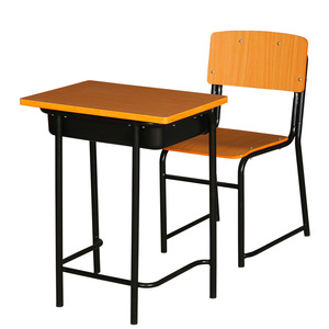 Fabricants de bureaux et chaises en acier tubulaire pour l'exportation, bureaux et chaises fixes individuels pour les études des étudiants - Product Image 1