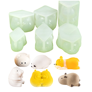 HY 3D Animal resina epoxi <span class=keywords><strong>molde</strong></span> silicona Corgi Capybara oso blando <span class=keywords><strong>molde</strong></span> para arcilla yeso pudín Fondant moldes para hornear - Product Image 1
