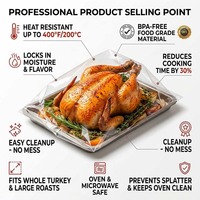 Sac de cuisson au four pour dinde, poulet, viande, jambon, volaille, poisson, fruits de mer, légumes – Marque personnalisée
