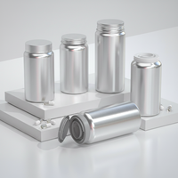 Conteneur en aluminium écologique et recyclable pour les pilules de vitamines et les compléments alimentaires, pots