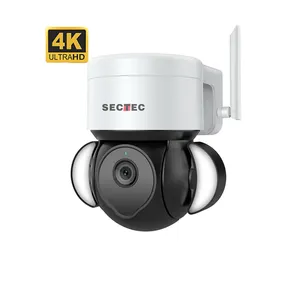 2023 Neues Design OEM Outdoor 4K 8MP Sicherheits system Kamera IP PTZ Voll farbige Nachtsicht kuppel CCTV 8MP POE Kamera