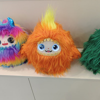 Peluche interactive IA super douce avec broderie, personnalisation vocale professionnelle et éclairage LED - Mascotte d'entreprise pour l'étude et le travail