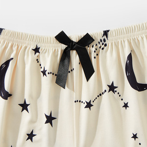 SFY-Y873 nuovo arrivo pantaloncini da donna <span class=keywords><strong>pigiama</strong></span> 3 set fiocco fiore di ciliegio abito da casa <span class=keywords><strong>pigiama</strong></span> Sexy da donna - Product Image 5