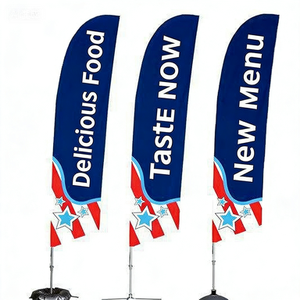 Drapeau à plumes personnalisé pour publicité extérieure, drapeau de plage à double usage, mât en aluminium, matériau en polyester, couleur personnalisée, portable - Product Image 5