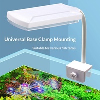 Lampe à clip pour aquarium ultra-lumineuse avec rotation à 360° °   Lampe de culture LED à tête réglable et à couleur changeante pour petit aquarium