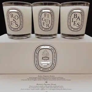 Bougie parfumée écologique en cire de soja de marque haut de gamme en gros, ensemble de boîtes cadeaux sans fumée pour l'intérieur, cadeau de la Saint-Valentin - Product Image 3