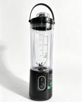 Blender portable de 400 ml avec 6 lames, sans BPA, batterie de 2000 mAh