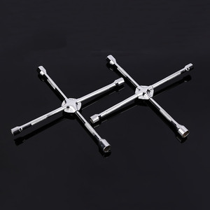 Llave de Trinquete Hexagonal Cruzada de 17-19-21-23 mm, Métrica, de Acero 45, Herramienta para Reparación de Neumáticos de Automóviles - Product Image 1