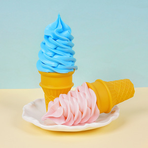 Modelo simulado de cono de helado con forma de antorcha, decoración simulada para puesto de mercado nocturno, accesorio para fotografía - Product Image 4
