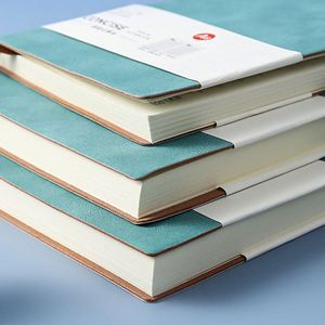 Carnet promotionnel A5 personnalisé en cuir de mouton, 80 pages, pour cadeau d'entreprise, plusieurs carnets disponibles - Product Image 4
