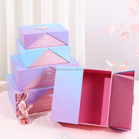 Boîte cadeau magnétique de luxe, boîtes à parfum pour femmes, emballage carré, costume de mariage, boîte cadeau en papier rigide