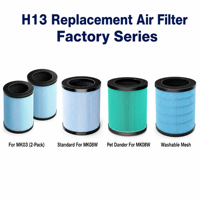 Filtre à air HEPA H13 de remplacement pour purificateur d'air domestique AROEVE MK03/MK08W/MK09W, écologique, lavable, avec filtre à charbon