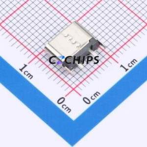 HX TYPE-C 2P 180 LCH6.5 USB Connector Through hole Component (THT) Connector Type-C Female Through Hole 2P - Product Image 2