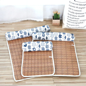Cartoon Pet <b>Cooling</b> Mat Rectangle Fabric Cat Bed <b>Pad</b> Summer <b>Cooling</b> Pillow Set - Product Image 2