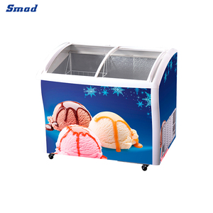 Congelador Comercial con Puerta Corredera de Vidrio Curvo de 138l, 218l, 298l, Modelo Ddh-138c - Product Image 3