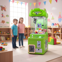Mini machine de jeu d'arcade à griffes, distributeur de jouets transparent pour cadeaux de luxe