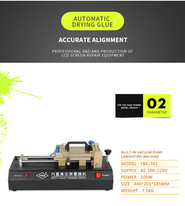 TBK 761 Built-in Vacuum Pump Universal OCA Flm Laminating OCA Film Laminator <strong>Machine</strong> - Product Image 4