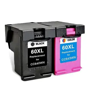 Compatible for hp 60 60xl ink cartridge 60 xl for Deskjet D2530 D2545 D2560 D2563 PhotoSmart C4640 C4650 C4680