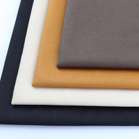 En Stock coton biologique, couleur Pure Textile épais 32x16 57 "/58" 230-240gsm tissu 100% coton sergé uni teint pour pantalons/