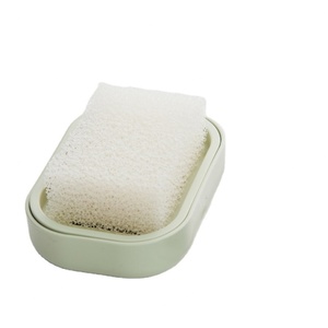 Soap <b>Dish</b> <b>Rack</b> Drain Toilet Creative No Punch Shelf Household Suction Cup Wall Mount Soap Box With Lid - Product Image 1
