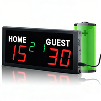 Affichage numérique électronique de score pour les sports de ballon rechargeables, avec enregistrement des scores, pour le basketball, le tennis, le volleyball