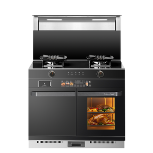 <span class=keywords><strong>Cocina</strong></span> Integrada para el Hogar, Vitrocerámica Templada, <span class=keywords><strong>Cocina</strong></span> de Inducción Todo en Uno de 3000+3000W con <span class=keywords><strong>Campana</strong></span> Extractora <span class=keywords><strong>y</strong></span> Gabinete Esterilizador, <span class=keywords><strong>Horno</strong></span> de Vapor - Product Image 2