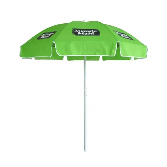 선전용 주문 UV 코팅 보호 바닷가 우산 로고 인쇄를 가진 옥외 광고 일요일 우산