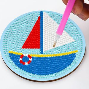 Posavasos de pintura de diamantes artesanales de mandala serie de flores coloridas personalizadas con juego de posavasos de taza con tapa - Product Image 4