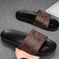 Sandal Rumah Pria Anti Selip Terbaru Grosir Langsung Pabrik, Sandal Motif Musim Panas untuk Pria, Sandal Berkualitas Tinggi untuk Pria