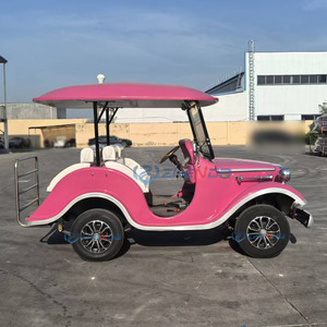 Auto Eléctrico Clásico Rosa Elegante de Alta Gama, Auto Eléctrico Convertible, Buggy Eléctrico/Auto Clásico Eléctrico Vintage para Turismo - Product Image 2