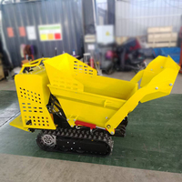 Usine nouvelle chenille Dumper 500kg entièrement hydraulique Euro 5 moteur diesel démarrage électrique vente chaude usage domestique Mini décharge avec pelle