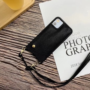 <span class=keywords><strong>Coque</strong></span> bandoulière pour <span class=keywords><strong>iPhone</strong></span> <span class=keywords><strong>12</strong></span> Pro Max, avec sangle d'épaule, porte-cartes de crédit, étui pour téléphone portable - Product Image 3