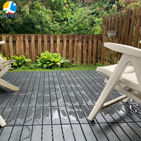Venta al por mayor de baldosas de césped artificial DIY impermeable decoración de jardín baldosas de suelo entrelazadas