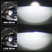 HYNBYZJ Mini Bi-LED H4 9003 Projecteur LED Lentille Ampoule Hi/Lo Phare de Voiture Rétrofit LHD Prix Direct Usine Moto