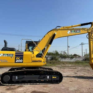 Expédition immédiate : Excavatrice Komatsu PC200 d'occasion, engin de terrassement, excavatrices Komatsu PC160, PC210, PC220 d'occasion à bas prix - Product Image 2