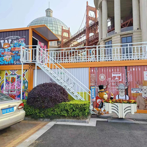 ร้านค้าสำเร็จรูปขนาด 20 และ 40 ฟุต ราคาประหยัด คอนเทนเนอร์ขนส่งสำหรับร้านค้าปลีก ร้านอาหารสมัยใหม่ บ้านคอนเทนเนอร์สำเร็จรูปแบบโมดูลาร์สำหรับร้านค้า - Product Image 6