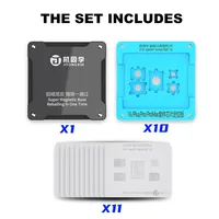JTX SM-01 Nouvelle Plateforme de Rebillage de Puce Swap Master Améliorée Kit de Pochoirs pour Réparation Carte Mère CPU Séries iPhone 8-16PM Téléphones Mobiles