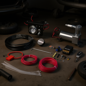 Kit de controlador de amortiguador de aire a bordo de 12V y 100PSI, sistema de un solo circuito para compresores de aire - Product Image 2