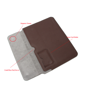 Tài liệu Thư Mục Tập Tin Túi Organizer Padfolio Closure Magnetic <span class=keywords><strong>Leather</strong></span> Danh Mục Đầu Tư Trường Hợp - Product Image 4