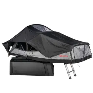 Skylight ile açık kamp üst yuvarlak yumuşak araba tavan tentesi üst