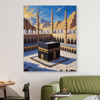 Peinture par numéros Mosquée islamique Kit de peinture créative par numéros pour adultes